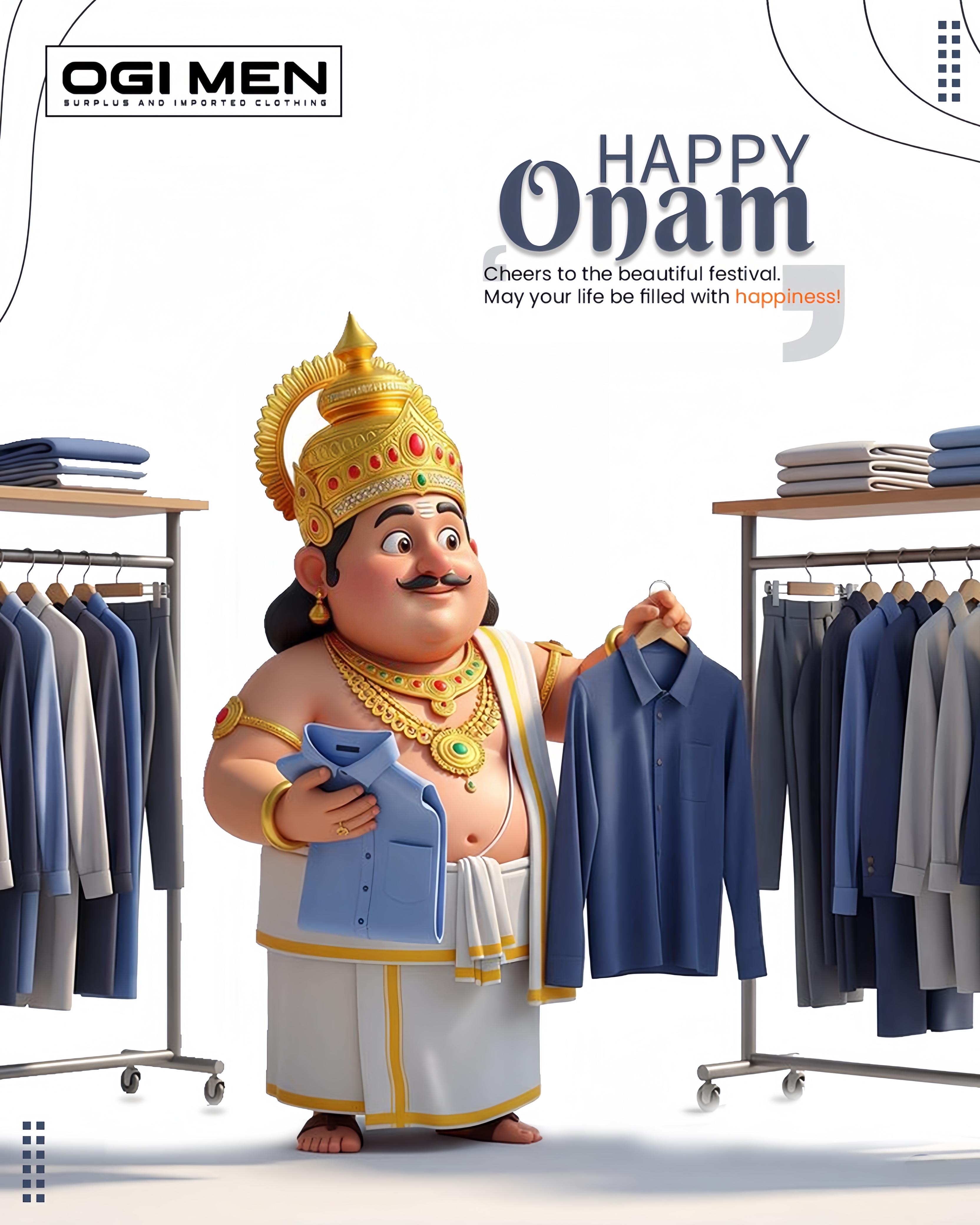 OGI Men Happy Onam festival post